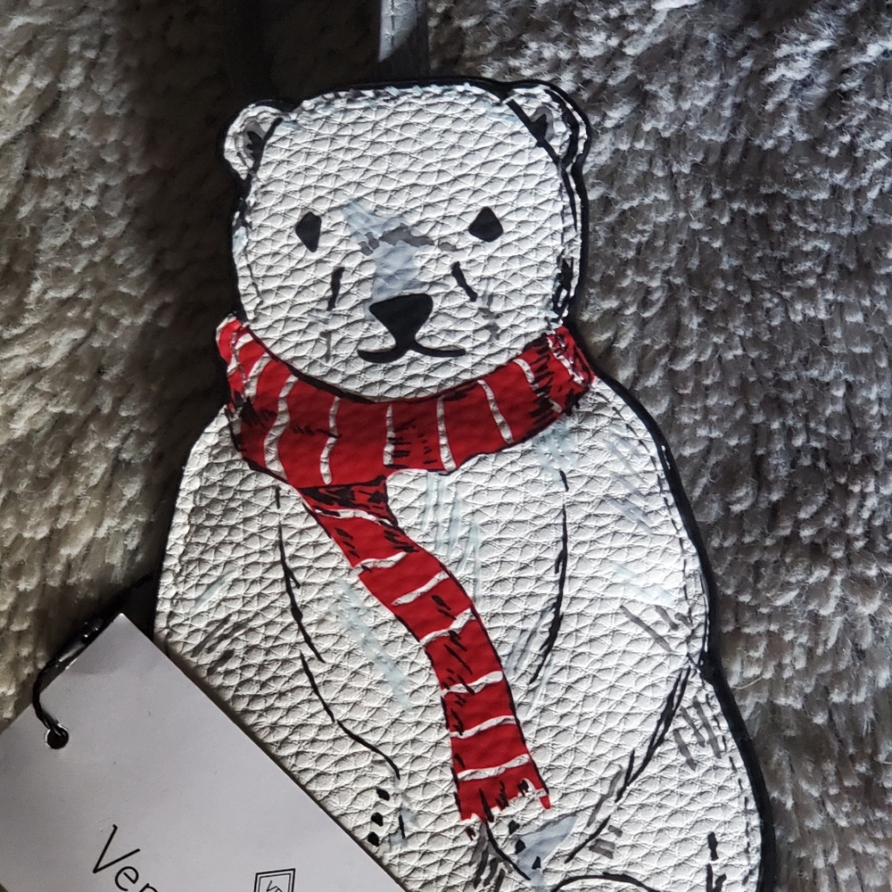 Vera Bradley Beary Merry whimsy luggage tag. NWT